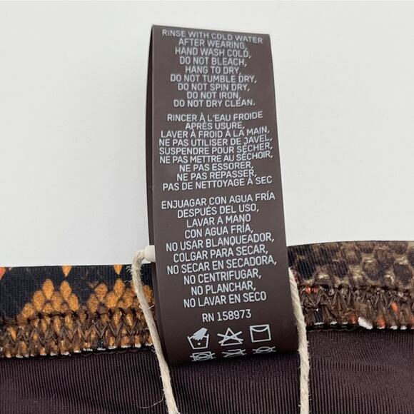 NWT SKIMS Swim Bottom Womens 4X Desert Snake Print Recycled Rare BB-BRF-3980 NEW - Picture 7 of 7